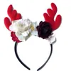 Party Hair Sticks Headdress Jul Unicorn Hårband Hjort Elk Horn Hårhoppar Holiday Flower Headband Baby Hair Tillbehör Czyq6276