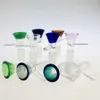 Funnel Bowl hookahs for Glass Bong Bowls Pipes 5mm Thick slides bongs smoking color piece pink heady wholesalers oil rigs pieces 14/18 slide dab