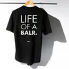 2020 Lift van een Balr T-shirt Tops Balr Menwomen T-shirt 100% katoen voetbal voetbal sportkleding gym shirts Balr merk kleding