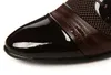 Hot Sale-Man Dress Shoe Flat Shoes Luxury Mäns Business Oxfords Casual Shoe Black / Brown Leather Derby Skor