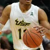 Anpassad South Florida USF Basketball Jersey NCAA College Atkins Corey Walker Jr.