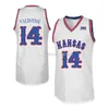 Kansas Jayhawks College #0 Drew Gooden Basketball Jerseys #1 Dedric Lawson #14 Darnell Valentine Mens ed Custom Analy Namn