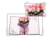 3D Pop Up Cards Mothers Day Gifts Card I Love Mom Carnation Flowers Bouquet Greeting Cards for Mother Birthday Card