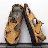 Sandalen mannen slippers plus grootte wandelen dikke gesp