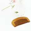Natural Wide Tooth Peach Wood No-static Massage Hair Mahogany Wooden Comb wood Hair massage Can engrave logo