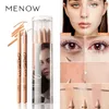 12PCS/SET Menow concealer pen P137 wooden handle soft cream brighten beige natural color waterproof face contour pen