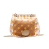 Designer-JHD-Women's Messenger Torba Jelly Przezroczysty Łańcuch Torba Na Ramię Polka Dot Small Simple Messenger