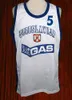 Predrag Sasha Danilovic # 5 Équipe Jugoslavija Yougoslavie Serbie Blanc Rétro Basketball Jerseys Hommes Cousu Personnalisé N'importe Quel Numéro Nom