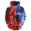 Blue red flame 3d Hoodie Hoodies Men Women 2020 New Fashion Spring Autumn Pullovers black Sweatshirts Sweat Homme 3D Tracksuit