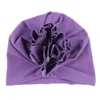 2020 designer per bambini Cute Newborn Kids Baby Girl Turban Flower Head Wrap Berretto in cotone con cappello indiano regolabile