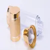 15 30 ml Gold Cosmetic Airless Pump Bottle Portable Refillable Pump Dispenser Bottle For Lotion Airless Cosmetic Container4211660