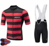Morvelo Yüksek Kalite Kısa Kollu Bisiklet Jersey Ve Önlük Şort Pro Ekibi Yarışı Sıkı Fit Bisiklet Giyim Seti 9D Jel Pad
