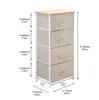 Draps / Natural 4 Tier Dresser Tour Fabric Drawer Organizer + 4 Easy Tiroirs Pull