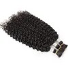 Brezilyalı Kıvırcık Saç Örgüsü için Jerry Curl No Weft 3 Bundles Hint İnsan Saç Uzantısı 4550084