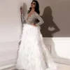 Silber Glitter Arabisch Abendkleider 2021 Dubai Türkisch Muslimischen Party Kleid Robe De Soiree Lange Ärmeln Prom Kleid Kleider