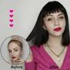 Aisi Haire女性のための前髪の短いストレートウィゲ