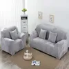 Thicken Plush Elastic Sofa Covers for Living Room Solid Color Keep Warm Stretch Corner Sofa Slipcover 1/2/3/4 Seater1