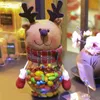 Dekoracje świąteczne 1PC Święty Mikołaj/Snowman/Elk Plush Doll Difts Box Ornaments Kids Candy Uchwyt Dekoracja przechowywania #925751