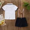 Summer Kids Clothing Set Summer Baby Clothes for Boys Outfits Toddler Fashion Short Sleeve Tshirt Shorts Children Suits1090812