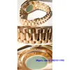 Montres-bracelets de haute qualité avec boîte d'origine montres pour hommes Day-Date President 118238 or jaune 36mm montre à cadran romain blanc