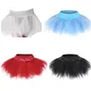 Kvinnor Asymmetrisk Big Plus Size Mesh MultiLayer Sexy Micro Mini Tutu Tulle Kjolar Showgirl Dance Corset Skirt S-6XL Cosplay Party Costume