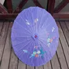 50pcs /ロット送料無料手描きのカラフルな結婚式のシルクパラソルの伝統的な中国の手工芸品傘