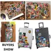 100 PCS Horrible Punk Skull Waterproof Vinyl Stickers Pack for Teens Adults to DIY Phone Laptop Water Bottle Luggage Scrapbook Bike Decals