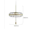 Postmodern Copper Luxury LED Pendant Lights Nordic Glass Dining Living Room Hanging Lamp Bedroom Restaurant Single Head Fixtures MYY