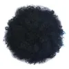 Bladerdeeg Afro Krullend Pruik Paardenstaart Trekkoord 8quot Hoge temperatuur Vezel Korte Afro Kinky Paardenstaart Clip in op synthetisch krullend haar B3096700