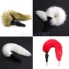 Bondage Funny Love Faux Fox Tail Butt Plug in acciaio inossidabile Sexy Romance Game Toy Cosplay # R45
