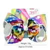 Jojo Bows Rainbow Unicorn Kız Çocuk Saç Bows Barrettes 8 inç jojo Siwa Saç Aksesuarları Noel Hediyesi 10pcs190y