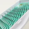 Wholesale Drop shipping long stem 6D faux mink eyelashes pre fanned lashes volume fan own brand makeup individual eyelash extension