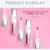 Pudaier Lip Gloss 18色の唇の色合い化粧品の顔料釉薬グラフィズライトルスターリスな液体口紅ヌードメイクアップ