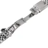 20 mm 316L massiver Edelstahl Ersatz-Armbanduhrarmband Jubilee mit Oyster-Verschluss für Master II199y