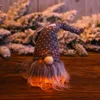 Christmas Decoration Creative Forest Man Doll With LED Lights Hanging Christmas Tree Window Pendant Party Festival Ornaments