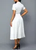 2020 Royal A Line Mother of The Bride Dresses Satin Plus Size Wedding Guest Dress Short Sleeve Tea Length Evening Gowns