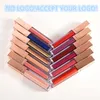 Geen merk! Matte Lip Gloss Waterdicht Langdurige Shimmer Liquid Lipstick Accepteer uw logo-afdrukken