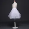 Jupons enfants noirs accessoires de mariée de mariage demi-slip petites filles Crinoline blanche longue robe formelle de fille de fleur sous la jupe