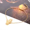 Euramerican نمط الأناناس خلخال سوار الذهب اللون أزياء القدم مجوهرات اكسسوارات جميل الشاطئ الخلخال للنساء
