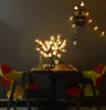 LED Fibra óptica flor decorativa lâmpada de mesa quente luzes de cabeceira de Natal luzes de presente piscando luzes de corda estrelas