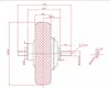 Электрический самокат Ступица колеса Мотор 24V 36V 48V DC Brushless Беззубое 8" колеса Мотор колеса LM