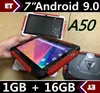 Gratis FedEx Kid Tablet PC Q98 Quad Core 7 inch 1024 * 600 HD-scherm Android 9.0 AllWinner A50 Real 1 GB RAM 16 GB Q8 met Bluetooth WiFi