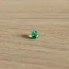 Promotion natural Emerald loose stone 3mm*3mm round shape 0.1 ct natural Columbia emerald loose stone for ring