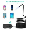 3.5M Cable Length Wireless Endoscope, 8.2mm 5.0MP 1944P Super HD WiFi Borescope, 2200mAh Semi-Rigid Inspection Camera for Android & iOS Smartphone Cam PQ303