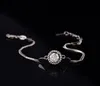 Länk, kedja Moissanite armband för kvinnor Kvinna 1CT Round 925 Rena silverarmband med certifikat Fina smycken1