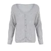 Women Knitwear Cardigan Magi di maglione Abbigliamento Solido Abbondante -Abbigliamento a maniche lunghe a maglia a maglia