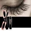 Vattentät 4D silke fiber mascara förlängning lång curling makeup ögonfransar sex långvarig ögonfransborste lla322
