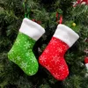 Mini Snowflake Hanging Stockings Xmas Tree Hanging Pendant Socks Non-woven Snowflake Hanging Pendant Home Christmas Decorations