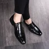 dubbele monnik riem schoenen mannen zakelijke schoenen lederen puntige Italiaanse Oxford schoenen voor mannen mode chaussure classique homme Herenschoenen 2019