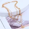 Novo Colar De Cristal Estrela Cadeia De Ouro Multilayer Colar Gargantilhas Envoltório Designer de Colar de Jóias de Moda para As Mulheres Presente Will e Sandy